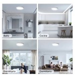 CANMEIJIA LED吸顶灯，家居照明面板灯，室内照明灯具，LED嵌入式灯，现代简约吊灯，浴室灯，10W/20W/30W，方形/圆形，白光，吸顶/嵌入式，110-265V，适用于客厅/卧室/浴室/厨房/阳台/餐厅/走廊/楼梯/阁楼/仓库/商店/露台/车库/门厅/育儿室/玄关。请根据使用需求选择合适的尺寸。