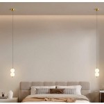 1 件现代 LED 吊灯灯具，3 色可调，抛光金属半嵌入式安装，亚克力灯罩，开关控制，硬接线，110V-240V，包括安装硬件 - 非常适合卧室、走廊、重点照明