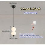 1 件现代 LED 吊灯灯具，3 色可调，抛光金属半嵌入式安装，亚克力灯罩，开关控制，硬接线，110V-240V，包括安装硬件 - 非常适合卧室、走廊、重点照明