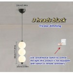 1 件现代 LED 吊灯灯具，3 色可调，抛光金属半嵌入式安装，亚克力灯罩，开关控制，硬接线，110V-240V，包括安装硬件 - 非常适合卧室、走廊、重点照明