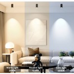 CANMEIJIA 85-265V 嵌入式天花板聚光灯，铝合金筒灯，GU10 吸顶灯，可更换灯泡，适用于天花板/客厅/走廊/卧室/入口/厨房/展览厅/阅览室/餐厅/露台/酒吧/咖啡厅/餐厅/商店