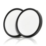 CANMEIJIA 1 件黑色铝制 LED 嵌入式吸顶灯，室内表面安装筒灯，聚光灯，AC185-265V，3 种色温模式（暖白、自然白、冷白），小巧尺寸，高输出，适用于卧室、客厅、厨房、浴室、购物中心