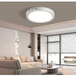 CANMEIJIA 1 件明亮高显示 LED 吸顶灯，现代风格白色吸顶灯，110V 220V LED 房间灯，强电安装，卧室装饰灯，适用于客厅、厨房、餐厅、走廊、商场