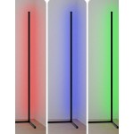 转角落地灯 智能 RGB-IC LED 转角灯，配备应用程序和遥控器，1600 万种颜色和 68 种以上场景，音乐同步，定时器设置 - 非常适合客厅、卧室和游戏室