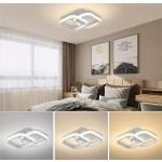 1 件 LED 吸顶灯，可调色温 (3000K-6000K)，半嵌入式安装，简约设计，适用于客厅、咖啡厅、走廊、卧室、厨房，时尚吸顶灯，塑料灯罩，LED 天花板灯