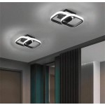 1 件 LED 吸顶灯，可调色温 (3000K-6000K)，半嵌入式安装，简约设计，适用于客厅、咖啡厅、走廊、卧室、厨房，时尚吸顶灯，塑料灯罩，LED 天花板灯