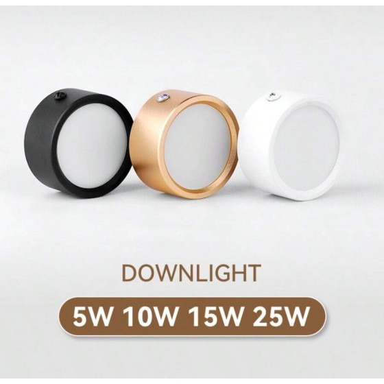5W/10W/15W/25W 嵌入式吸顶灯，现代装饰筒灯，黑色/白色/金色，暖白/中性白/冷白 LED 吸顶灯，适用于客厅、卧室、走廊、阳台、厨房、橱柜、浴室、玄关、服装店、酒店、商店、图书馆、酒吧、大厅、仓库