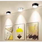 5W/10W/15W/25W 嵌入式吸顶灯，现代装饰筒灯，黑色/白色/金色，暖白/中性白/冷白 LED 吸顶灯，适用于客厅、卧室、走廊、阳台、厨房、橱柜、浴室、玄关、服装店、酒店、商店、图书馆、酒吧、大厅、仓库