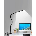 1个LED摇臂台灯，灵活鹅颈工作灯，护眼建筑师灯，带开关，USB电源线，家用办公多功能台灯（黑/白）