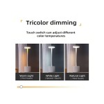 1 件/2 件装无绳 LED 台灯，可充电，3 种色温和调光，适用于户外/餐厅/卧室/家居/咖啡厅桌