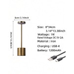 1 件/2 件装无绳 LED 台灯，可充电，3 种色温和调光，适用于户外/餐厅/卧室/家居/咖啡厅桌