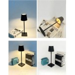 1 件简约 LED 台灯，3 种色温和可调光亮度，Type-C 充电，触摸控制，适用于卧室、办公室、露营、家居装饰、客厅、咖啡店、餐厅、酒吧