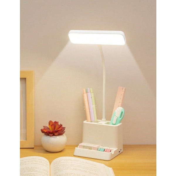1 件装多功能 LED 台灯、手机座、笔筒、学生宿舍护眼阅读灯、台灯