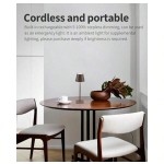 1 件/2 件可充电无绳灯，便携式 LED 台灯，带触摸控制，三色可调光，电池供电，防水，适用于餐厅、卧室、露营（棕色）