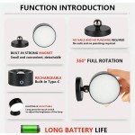 可充电双灯 LED 壁灯 - 360° 可旋转、可调光，带 USB 端口和磁性支架，适用于阅读和家居装饰、电池供电、小夜灯、家用照明