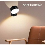 可充电双灯 LED 壁灯 - 360° 可旋转、可调光，带 USB 端口和磁性支架，适用于阅读和家居装饰、电池供电、小夜灯、家用照明