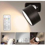 可充电双灯 LED 壁灯 - 360° 可旋转、可调光，带 USB 端口和磁性支架，适用于阅读和家居装饰、电池供电、小夜灯、家用照明