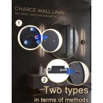 1/2件 50/63/71cm 高級磁吸線性壁燈，遙控可調光與色溫，Type-C充電免鑽孔無線壁燈，金色現代線性壁燈，適用於臥室、客廳、書房、樓梯裝飾