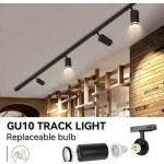 （套装）3个/4个/6个LED吸顶灯 GU10吊灯，可更换灯泡 110V-220V轨道灯，嵌入式射灯，适用于家居装饰卧室吊灯壁灯