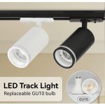（套装）3个/4个/6个LED吸顶灯 GU10吊灯，可更换灯泡 110V-220V轨道灯，嵌入式射灯，适用于家居装饰卧室吊灯壁灯