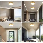 1 件金色嵌入式筒灯，现代 LED 吸顶灯，客厅/卧室吸顶灯，金色圆形 LED 面板灯，5W/10W/15W/25W，冷白/中性白/暖白，AC185-265V，易于安装，适用于卧室、客厅、厨房、走廊、楼梯、地下室、车库、酒吧、商场、书房、陈列室