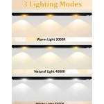 1入組3M/5M180/300LED白色觸碰可調光燈條帶觸碰開關適用於床側和臥室燈光