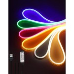 1/2/3/4/5/8/10m 柔性 RGB LED 霓虹燈條，附遙控調光，5V-USB 供電，適用於萬聖節與派對裝飾、廚房氛圍、電視背景照明、直播化妝鏡、浴室鏡補光燈條