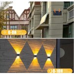 1/2 件 10 LED 太阳能壁灯，暖光/白光镍氢电池安全照明夜灯，带光传感器，户外花园装饰氛围灯，花园路灯，户外走廊灯和室内台灯，圣诞装饰，万圣节装饰，返校礼物