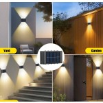 1/2 件 10 LED 太阳能壁灯，暖光/白光镍氢电池安全照明夜灯，带光传感器，户外花园装饰氛围灯，花园路灯，户外走廊灯和室内台灯，圣诞装饰，万圣节装饰，返校礼物