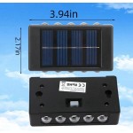 1/2 件 10 LED 太阳能壁灯，暖光/白光镍氢电池安全照明夜灯，带光传感器，户外花园装饰氛围灯，花园路灯，户外走廊灯和室内台灯，圣诞装饰，万圣节装饰，返校礼物