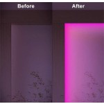 鮮豔 RGB LED 霓虹燈條 - 44 鍵遙控器、可彎曲、USB 供電、可變色氛圍燈，適用於臥室與戶外裝飾，安裝簡單、節能耐用，房間裝飾用品、家居裝飾品、臥室裝飾、生日