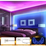 鮮豔 RGB LED 霓虹燈條 - 44 鍵遙控器、可彎曲、USB 供電、可變色氛圍燈，適用於臥室與戶外裝飾，安裝簡單、節能耐用，房間裝飾用品、家居裝飾品、臥室裝飾、生日