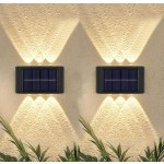 2入 4/6/8/10/12/14/16 LED 太陽能燈，防水，適用於戶外太陽能洗牆燈、陽台裝飾投射燈、氛圍壁燈