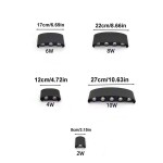 1 件宽电压 85V-265V LED 6 灯暖白椭圆双面壁灯，户外洗墙灯，背景墙过道装饰灯，适用于花园围栏和小路装饰
