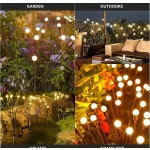 6/8 LED 太阳能户外装饰萤火虫地桩灯，太阳能 LED 花园灯，具有迷人的摆动动作，适用于圣诞节、庭院、花坛、露台、草坪、节日装饰
