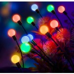 6/8 LED 太阳能户外装饰萤火虫地桩灯，太阳能 LED 花园灯，具有迷人的摆动动作，适用于圣诞节、庭院、花坛、露台、草坪、节日装饰