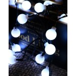 1 件 20/30/50/100Led 4/5/7/10M 8 模式太阳能球形灯泡串灯，适用于户外庭院装饰和节日装饰花园装饰秋季装饰房屋装饰户外装饰
