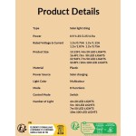 1 件 20/30/50/100Led 4/5/7/10M 8 模式太阳能球形灯泡串灯，适用于户外庭院装饰和节日装饰花园装饰秋季装饰房屋装饰户外装饰