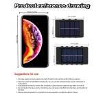 1个/2个/6个户外太阳能壁灯 8LED/10LED（白光，暖光） 家用户外照明灯具 太阳能透镜上下照明壁灯 适用于墙壁、柱子、停车场、车库、花园等。