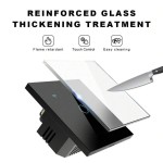 智能开关 EU WiFi - 带零线和不带零线两种版本 - 触摸式灯开关 400W 1/2/3/4 位 AC 220-240V - 可与 Alexa 和 Smart Life App 配合使用，实现语音控制 - 安装简便