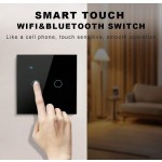 智能开关 EU WiFi - 带零线和不带零线两种版本 - 触摸式灯开关 400W 1/2/3/4 位 AC 220-240V - 可与 Alexa 和 Smart Life App 配合使用，实现语音控制 - 安装简便