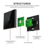 智能开关 EU WiFi - 带零线和不带零线两种版本 - 触摸式灯开关 400W 1/2/3/4 位 AC 220-240V - 可与 Alexa 和 Smart Life App 配合使用，实现语音控制 - 安装简便