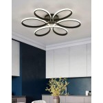 现代 LED 吸顶灯、家居装饰照明灯具、简约吸顶灯、优雅弧形设计、简约吸顶灯、装饰照明、暖白/冷白 2700-3500K/5500-6000K、铝/硅胶吸顶灯、黑色/白色、LED 吸顶灯、白光/暖光