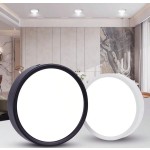 1 件白色嵌入式筒灯，现代 LED 吸顶灯，客厅/卧室吸顶灯，白色圆形 LED 面板灯，5W/10W/15W/25W，冷白/中性白/暖白，AC185-265V，易于安装，适用于卧室、客厅、厨房、走廊、楼梯、地下室、车库、酒吧、商场、书房、陈列室