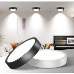 1 件白色嵌入式筒灯，现代 LED 吸顶灯，客厅/卧室吸顶灯，白色圆形 LED 面板灯，5W/10W/15W/25W，冷白/中性白/暖白，AC185-265V，易于安装，适用于卧室、客厅、厨房、走廊、楼梯、地下室、车库、酒吧、商场、书房、陈列室