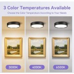 1 件白色嵌入式筒灯，现代 LED 吸顶灯，客厅/卧室吸顶灯，白色圆形 LED 面板灯，5W/10W/15W/25W，冷白/中性白/暖白，AC185-265V，易于安装，适用于卧室、客厅、厨房、走廊、楼梯、地下室、车库、酒吧、商场、书房、陈列室