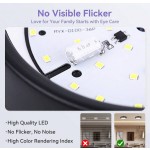 CANMEIJIA 1个可折叠LED嵌入式灯，220V，5W/10W/15W/25W，3种颜色可选，适用于客厅、厨房等室内空间