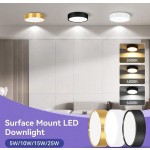 CANMEIJIA 1个可折叠LED嵌入式灯，220V，5W/10W/15W/25W，3种颜色可选，适用于客厅、厨房等室内空间