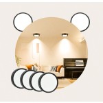 CANMEIJIA 1个可折叠LED嵌入式灯，220V，5W/10W/15W/25W，3种颜色可选，适用于客厅、厨房等室内空间