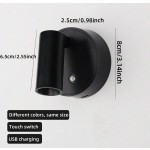 室內無線聚光燈 USB 充電式壁燈 3 色光源 可調亮度 磁吸免鑽孔安裝 便攜式 適用兒童房書桌照明 兒童牆面相框聚光燈 相簿牆聚光燈 展示櫃燈